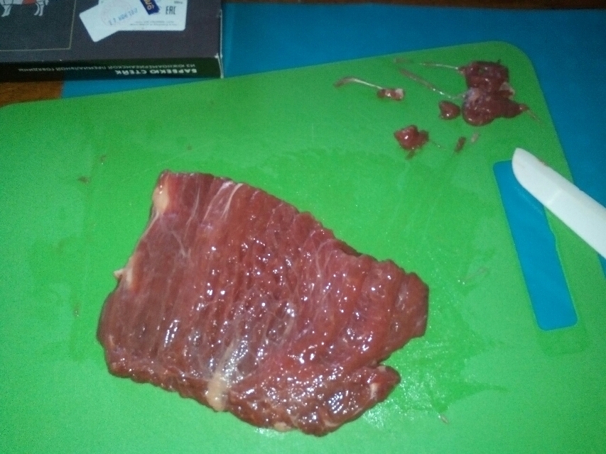 I bought a piece of marbled beef in Lenta... - My, Steak, ribbon, Feces, Longpost