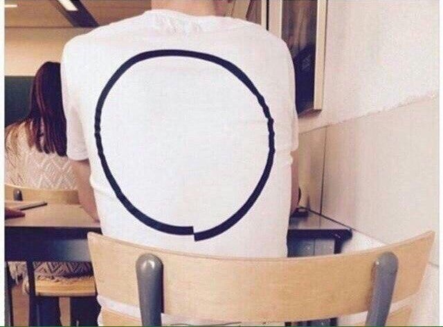 This circle haunts me - Perfectionism, A circle, T-shirt, Suicide