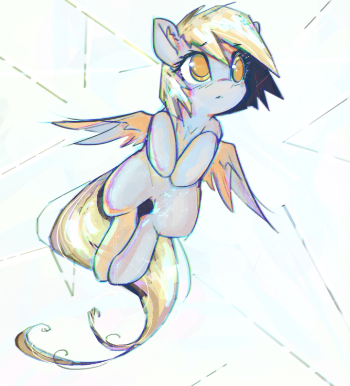 I'm in a dream for far too long - My Little Pony, PonyArt, Derpy Hooves, Mirroredsea