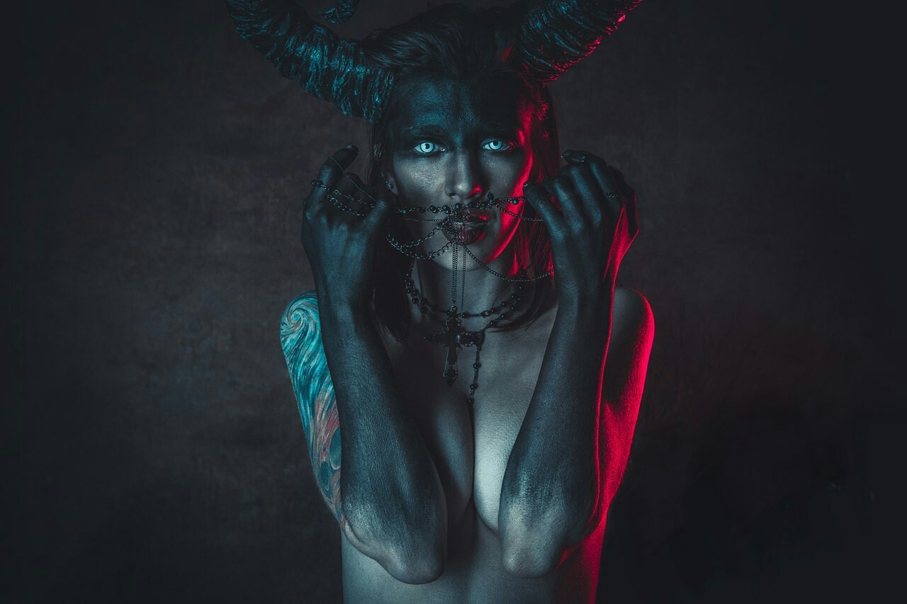 Succubus - NSFW, The photo, Beautiful girl, Succubus, Longpost