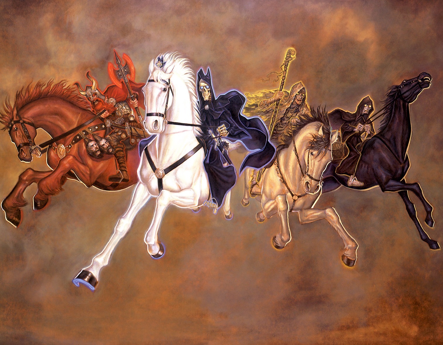 Horsemen of the Abropocalypse - Terry Pratchett, Flat world, , Rider