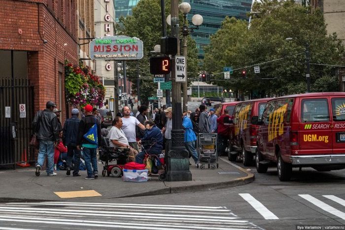 Seattle - homeless capital of the USA - America, USA, Seattle, Homeless, Bum, How people live, , The street, Longpost, Homeless people