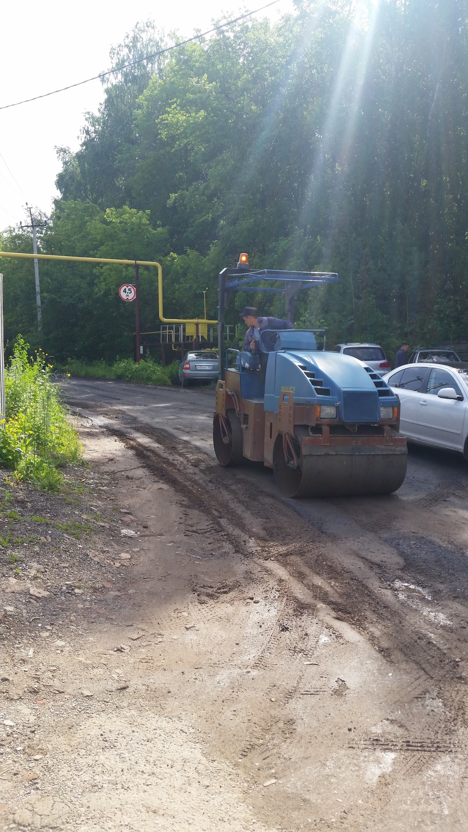 Дорога момент. Перед приездом мэра г. Уфы - Моё, Дорога, Асфальт, Уфа, Правительство, Длиннопост