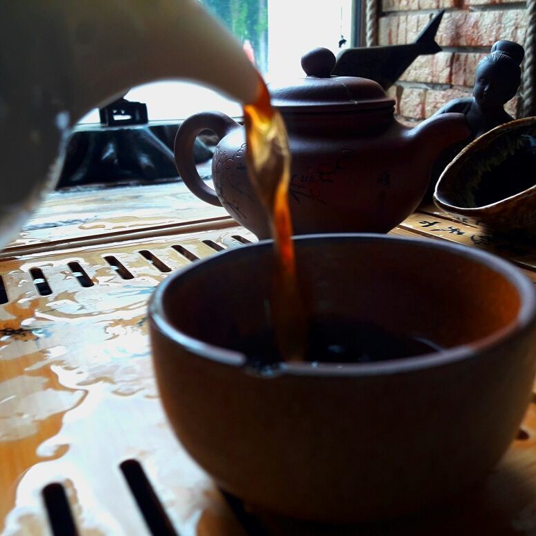 A little tea in a ribbon - My, Tea, Bowl, Evening, Heat, Longpost