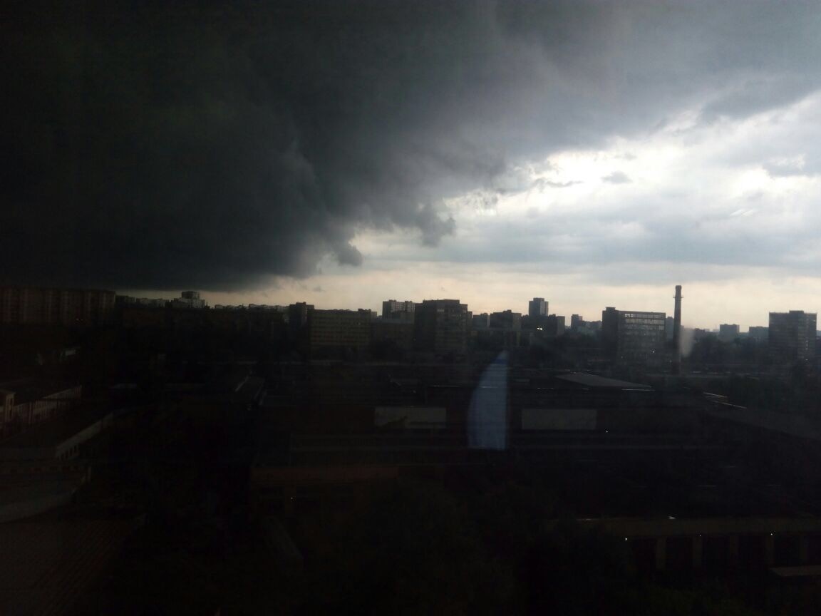 Moscow today - My, The photo, Moscow, Thunderstorm, Apocalypse, Longpost