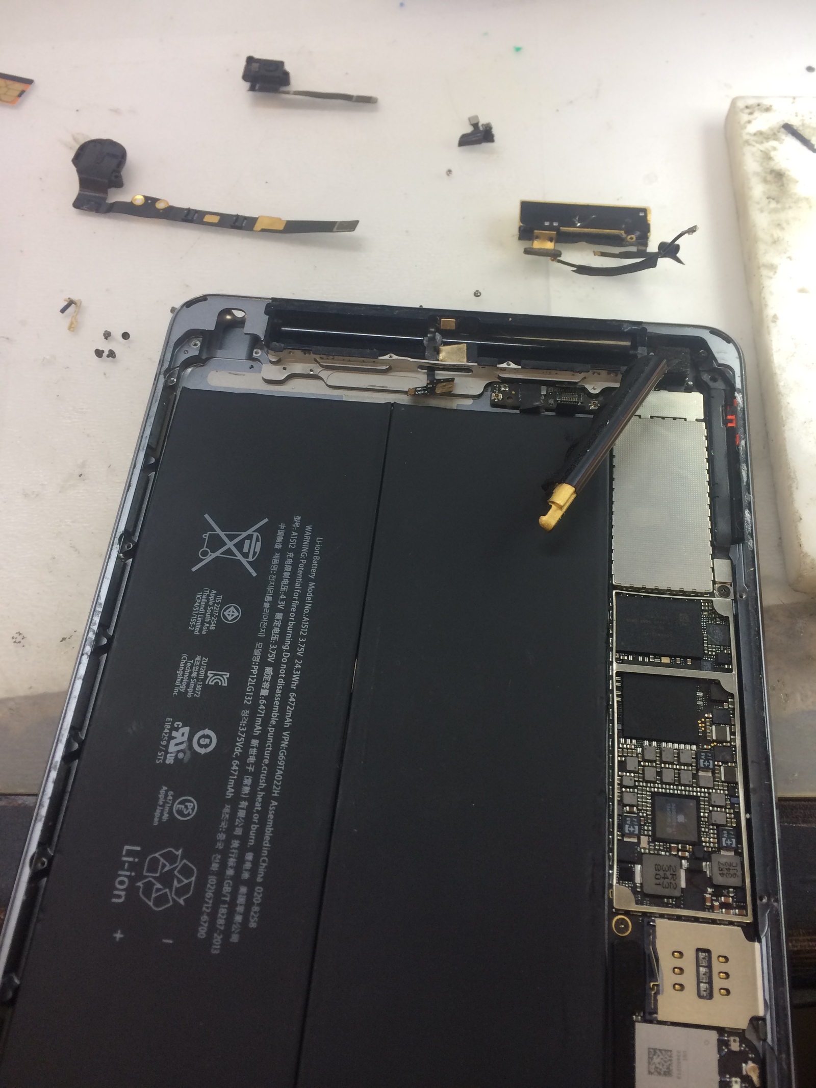 iPad mini 2 repair - My, Repair, iPad, Replacing the audio codec, , Longpost, Audio codec