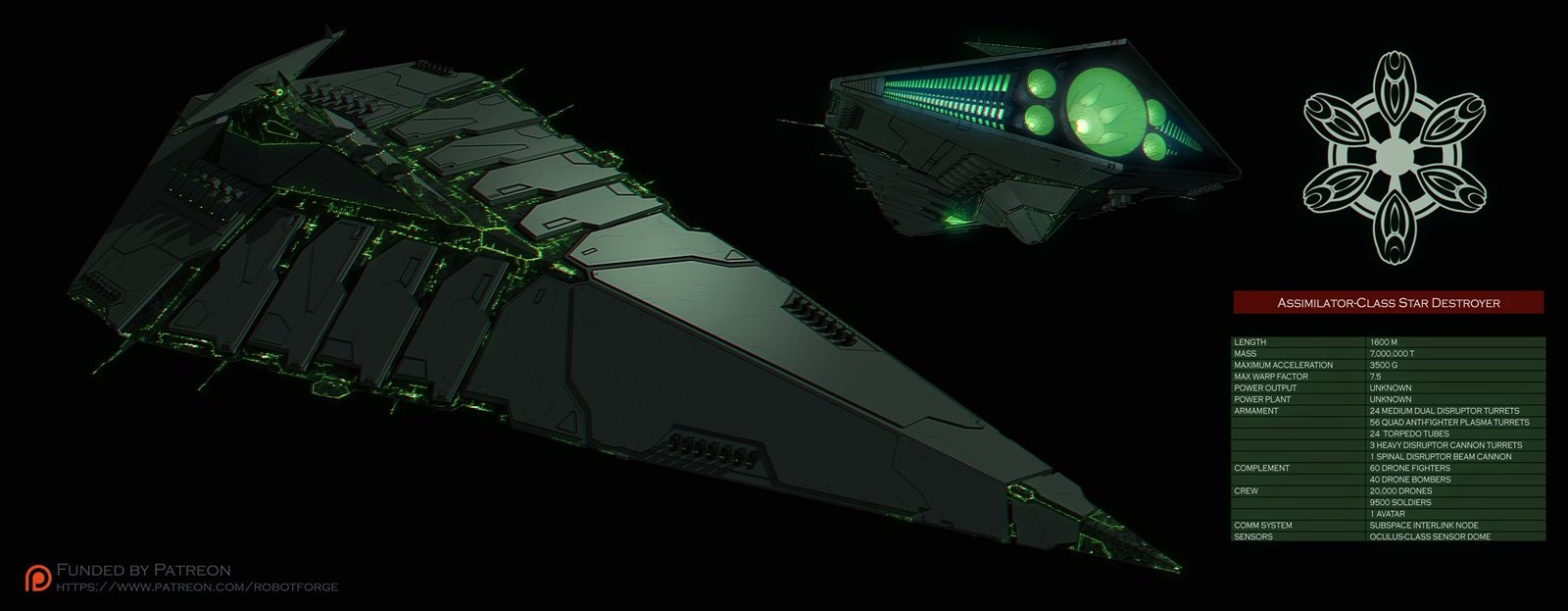 Star Destroyer Assimilator - Star Wars, Empire, Star Destroyer, Art, Images, 3D modeling