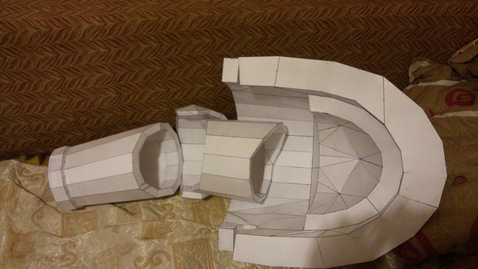 Paper modeling. space marine armor - My, Pepakura, Paper modeling, My, Warhammer 40k, Primaris space marines, Longpost, Papercraft