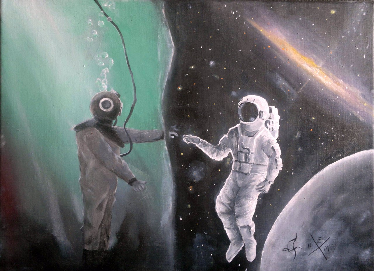 Космонавт и аквалангист