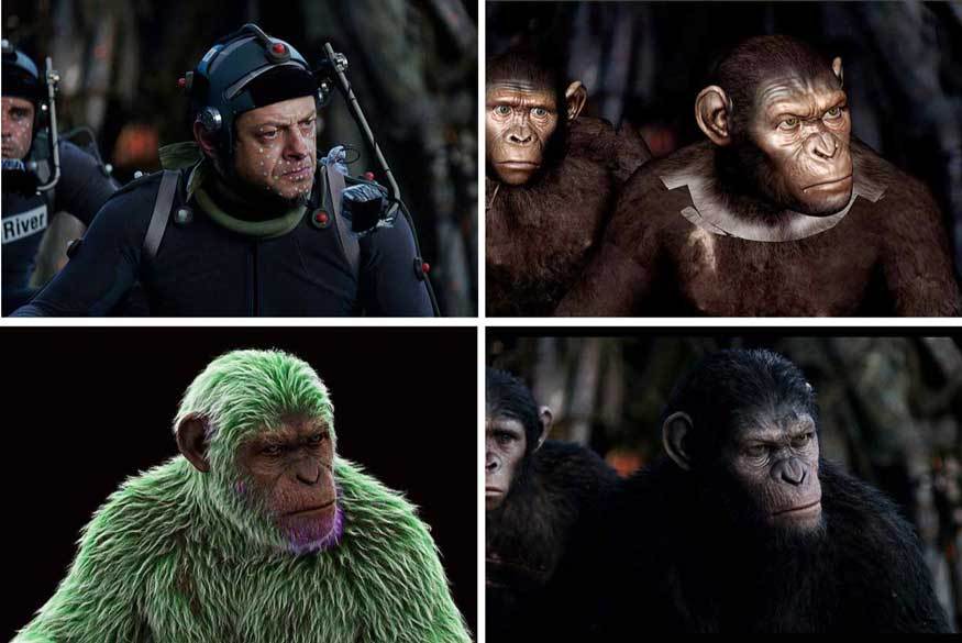 Special effects of the film Planet of the Apes: Revolution - Longpost, Before and after VFX, Andy Serkis, Special effects, , Movies