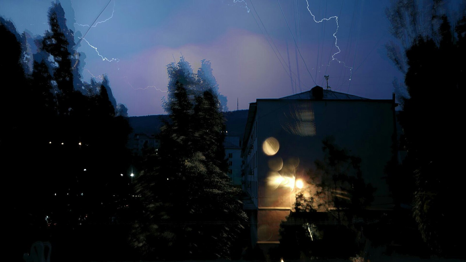 Lightning - My, Lightning, The photo, Excerpt