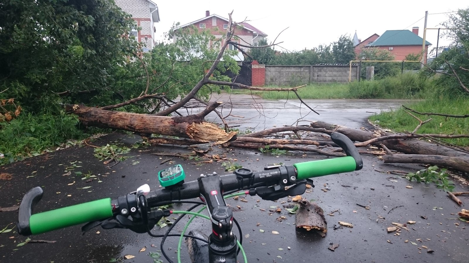 Obstacle bike to work - My, A bike, Ulyanovsk, Weather