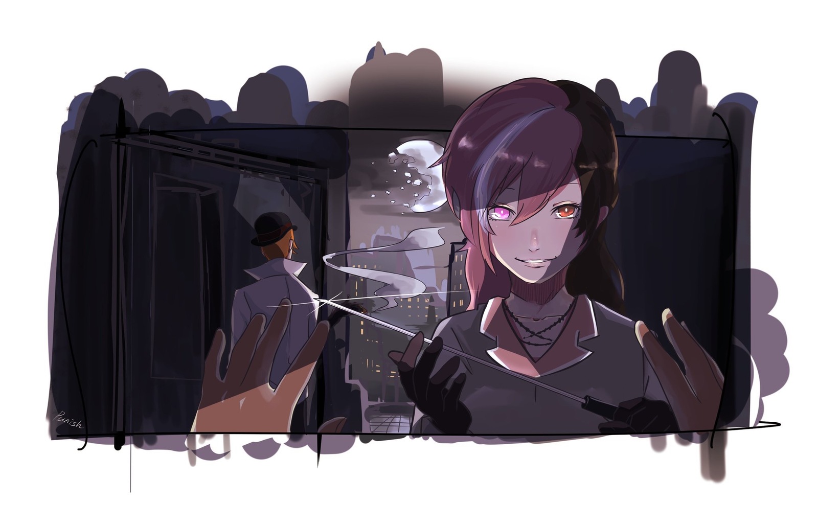 Window to a new world. - RWBY, Neopolitan, Roman Torchwick, Anime, Not anime