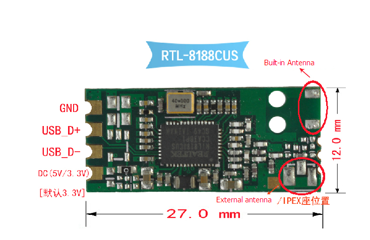 WIFI board - Wi-Fi, USB, Longpost