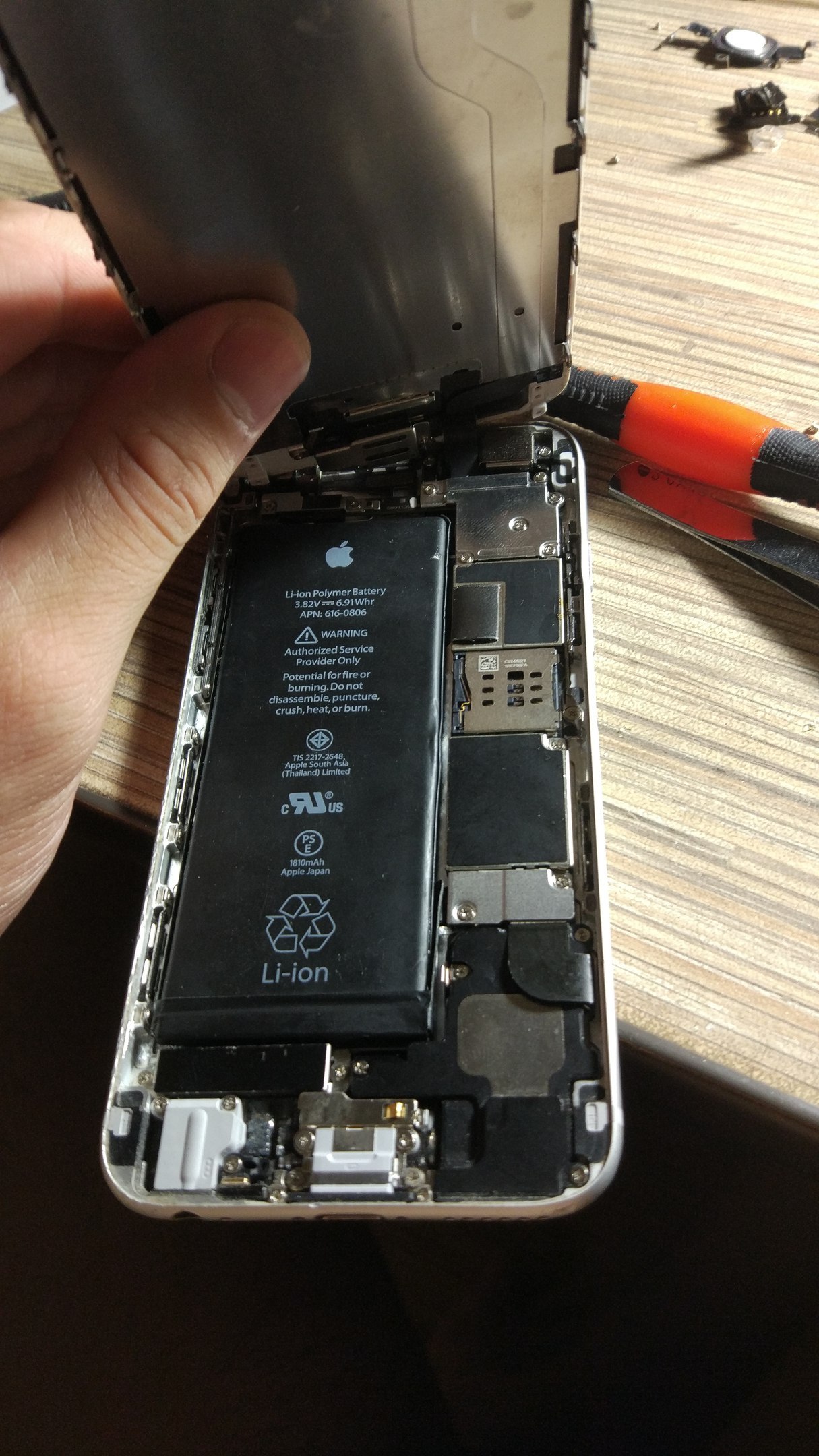 How I Repaired an Iphone 6 - My, Ремонт телефона, iPhone, iPhone 6, Hair dryer, Soldering, Rukozhop, Longpost