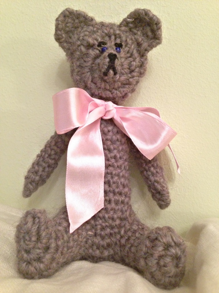 Tied a bear - My, Knitting, Soft toy, Longpost