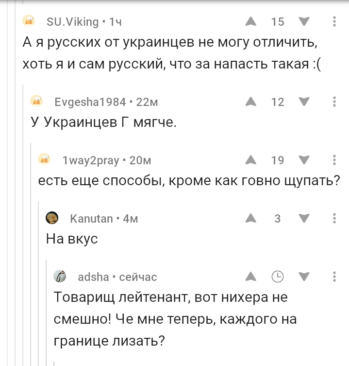 Difference between Russian and Ukrainian - Informative, Comments on Peekaboo, Russians, Ukrainians, Difference