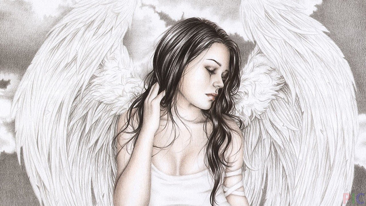 Several angels - Pencil drawing, Angel, Longpost