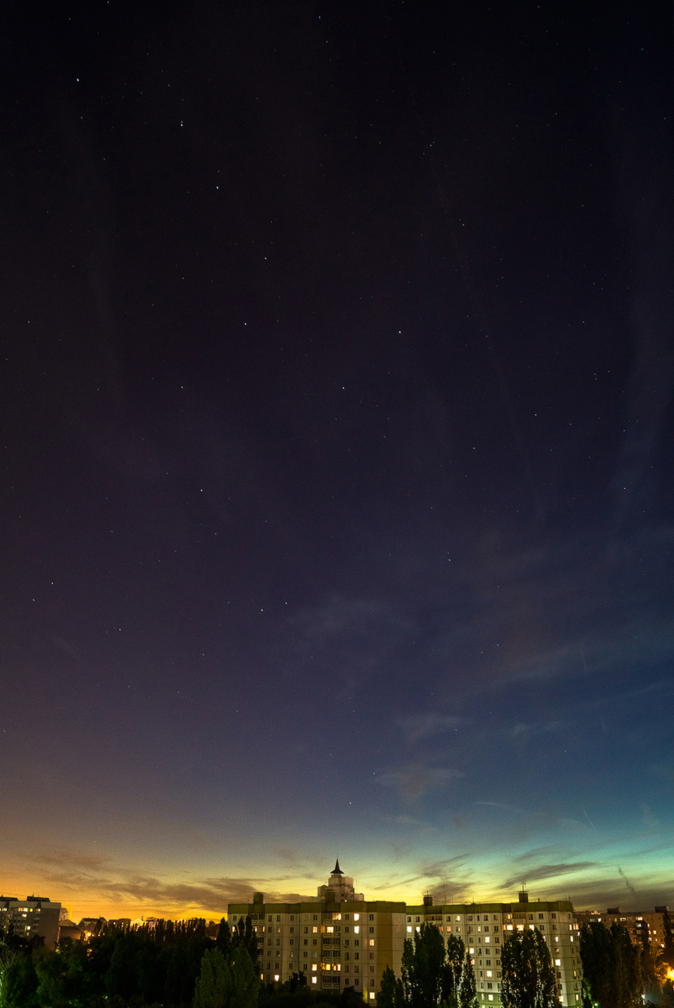 dust - My, The photo, Astrophoto, Stars, Big Dipper, Evening, Lipetsk, Sky, Sunset, Stars