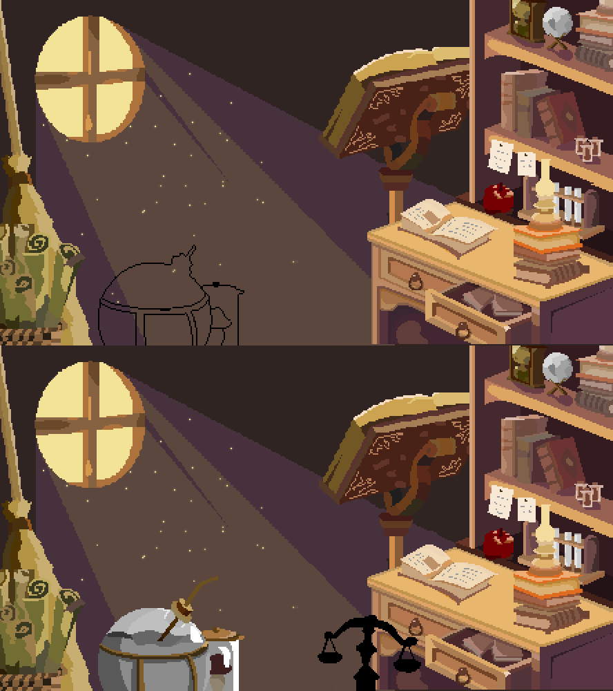 Step by step drawing of the start screen - My, Gamedev, Indie game, Pixel Art, Indiedev, Games, Development of, Longpost