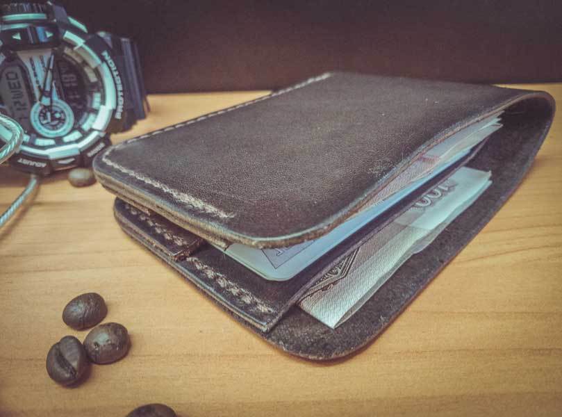 DIY leather wallet or handmade leather - My, Handmade, Leather, Leather, Wallet, Hobby, Longpost