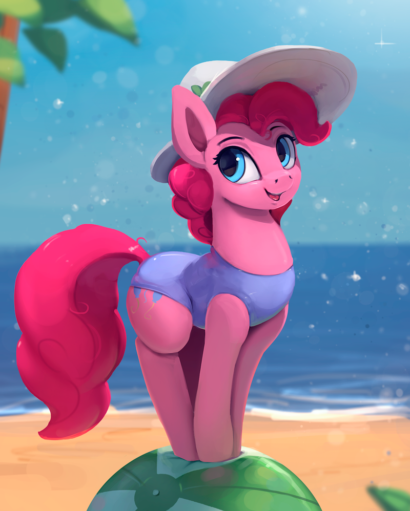 Понечка на шаре - My Little Pony, Pinkie Pie, Dressed ponies, PonyArt, Rodrigues404