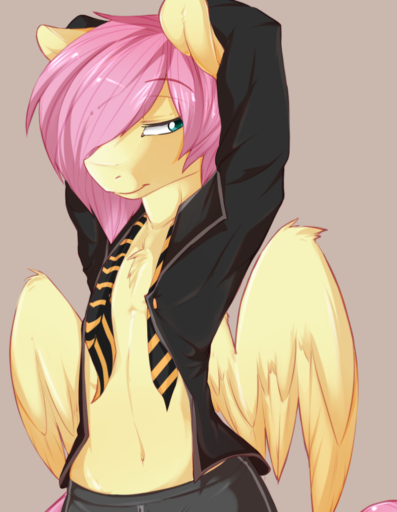 Flutterguy - Rule 63, Fluttershy, My little pony, MLP Edge