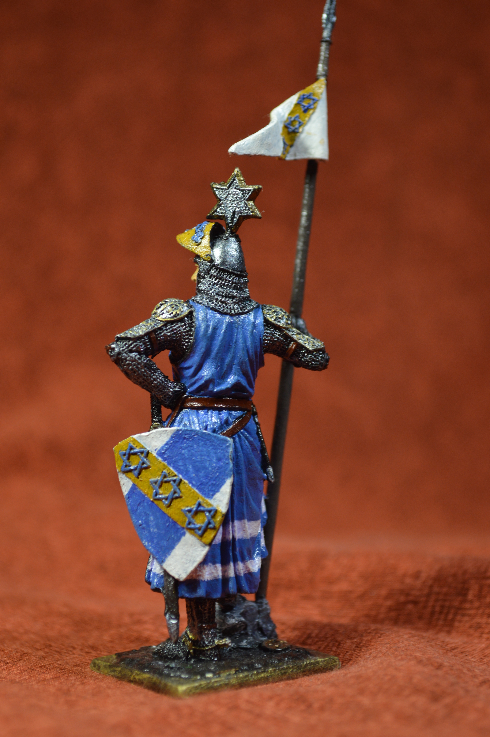 Painting of a military-historical miniature. - My, Wim, Miniature, 54mm, Knight, Longpost, Knights