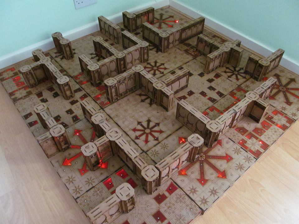 Terrain from mdf - Warhammer 40k, Terrane, Backlight, Laser cutting, Board games, Longpost