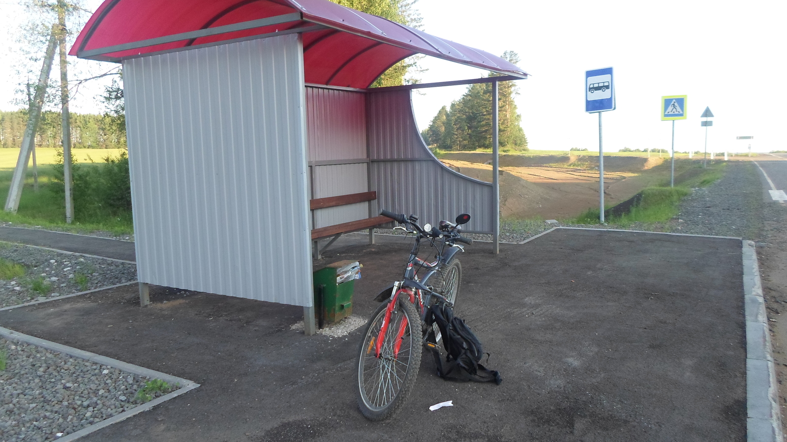 Morning bike ride. - My, Cycling, Udmurtia, Morning, Track, Fog, , Kirov region, Asphalt, Longpost