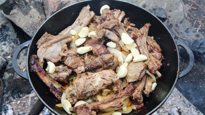 Lamb ribs with beans | VKAZANE - My, Vkazane, Meat, Food, Recipe, Ribs, Mutton, Video, Longpost