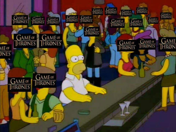 We are walking - Game of Thrones, Homer Simpson