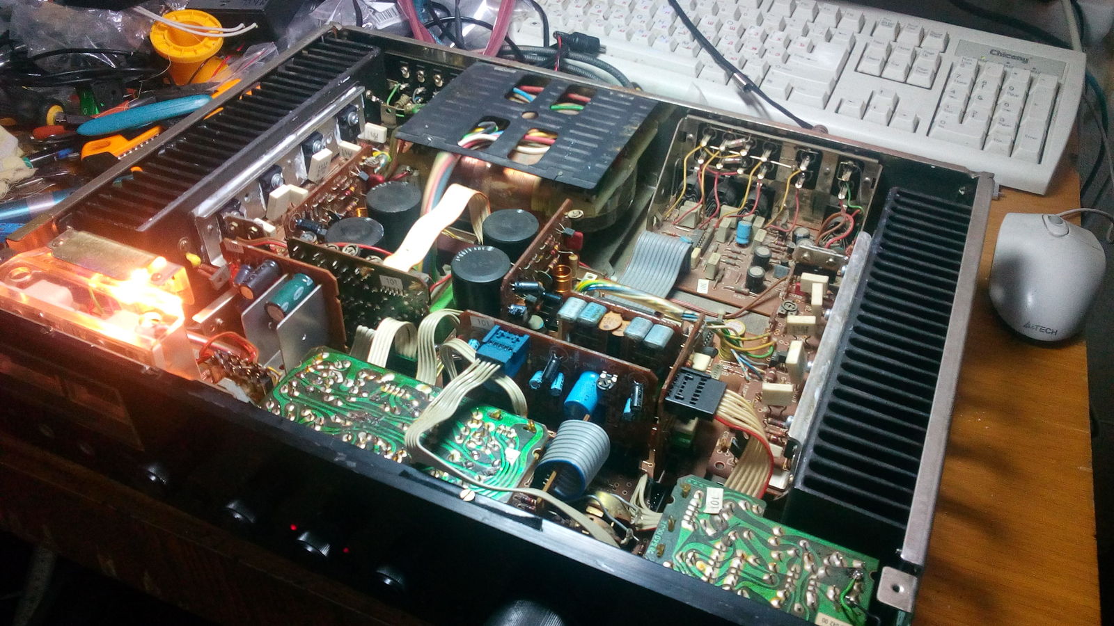 Amplifier repair SABA MI215 - My, Electronics repair, Samara, Folk Audio Custom, Amplifier, Longpost