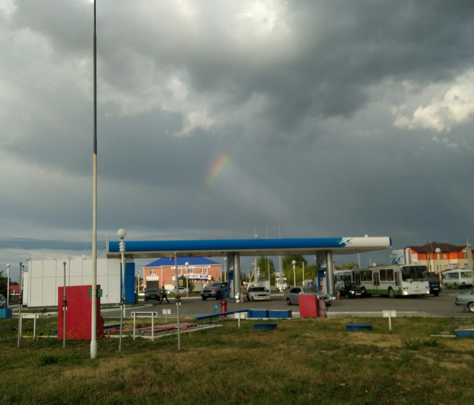 little bit of rainbow - My, Xiaomi redmi 4 PRO, Rainbow, The photo, Sky, Heat, Hello reading tags