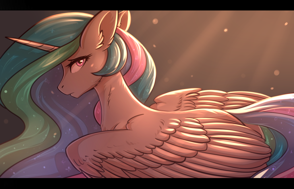 Celestia - My little pony, Princess celestia, PonyArt, Nightskrill