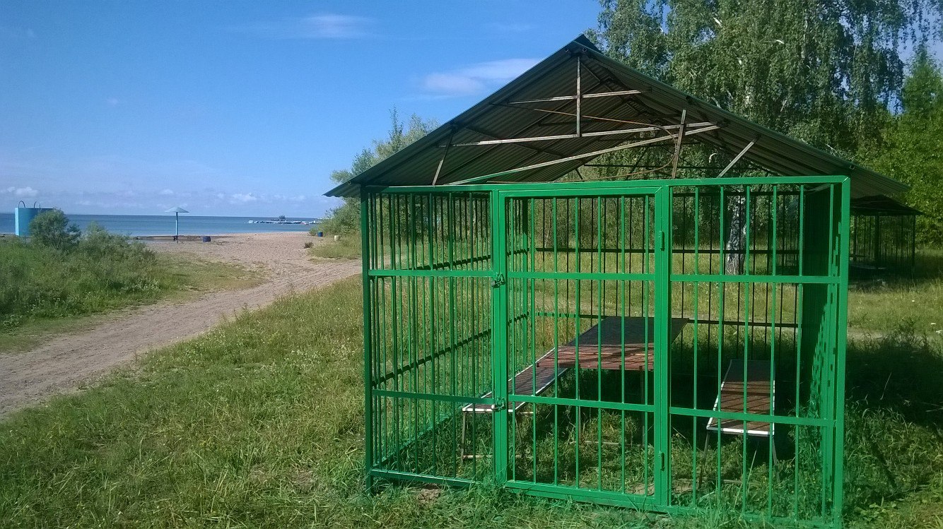 Maximum security gazebos - Novosibirsk, Obges, Humor, Summer, Relaxation, Ob sea, Liberty, Russia, Longpost