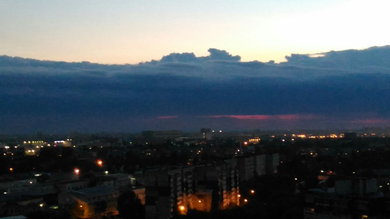 Cloud city over Nizhny Novgorod - My, Nizhny Novgorod, Clouds, Sunset, 