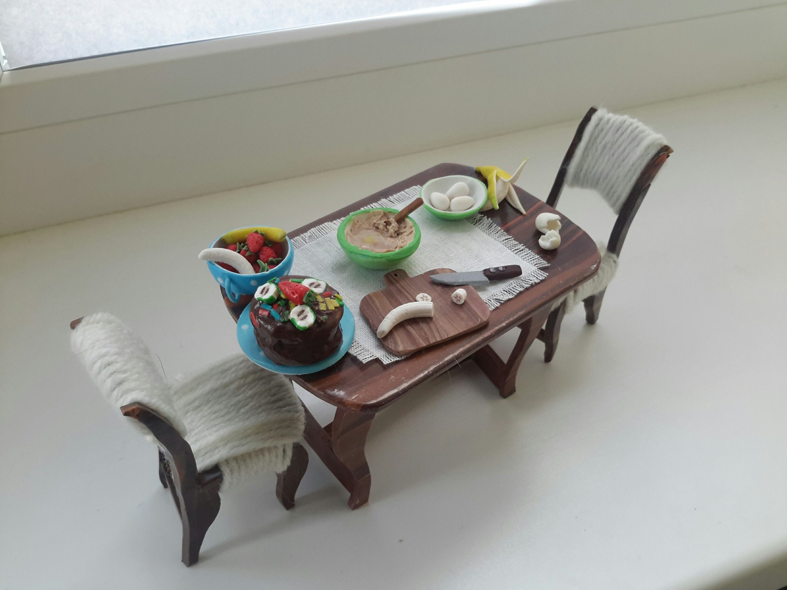 Please to the table - My, Polymer clay, Miniature, Longpost