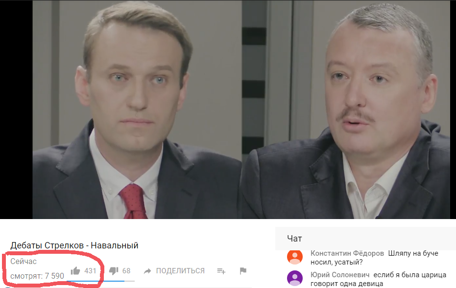 Wait, where are the millions? - My, Alexey Navalny, Shooters, Debate, , Politics, Igor Strelkov