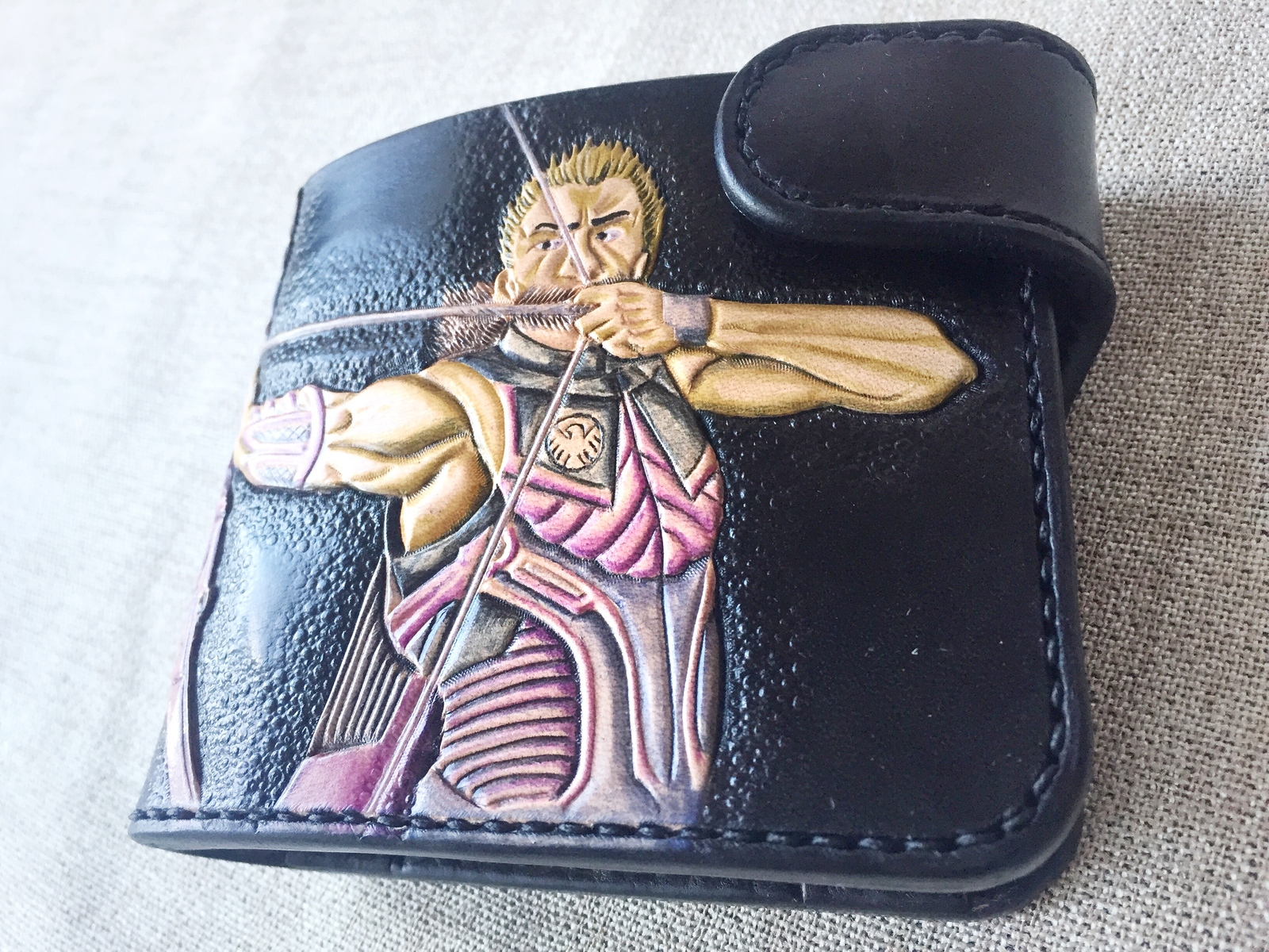 PURSE FOR ARCHER - My, Leather products, , Wallet, Presents, Leather, Hawkeye, Archers, Longpost