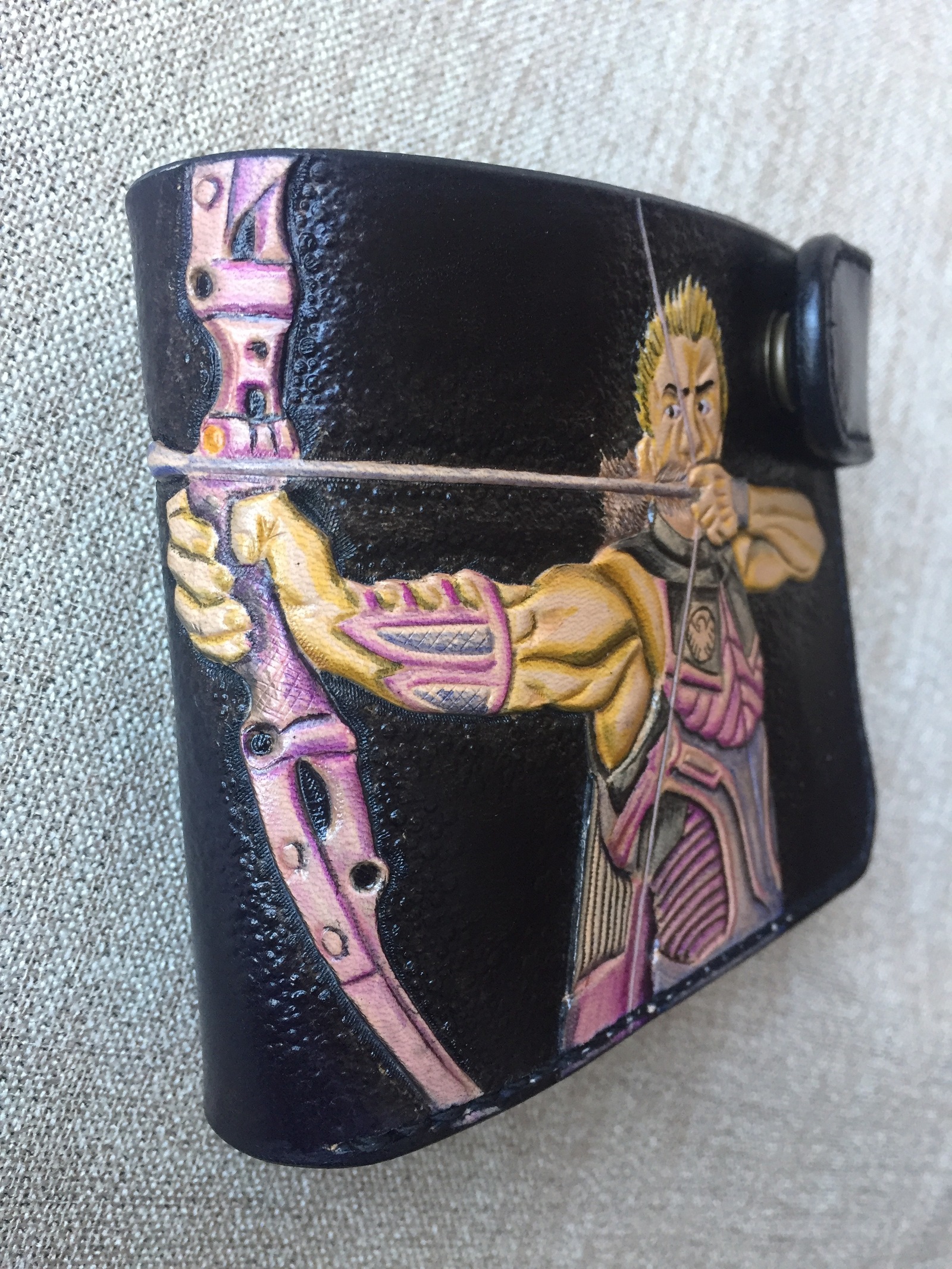 PURSE FOR ARCHER - My, Leather products, , Wallet, Presents, Leather, Hawkeye, Archers, Longpost