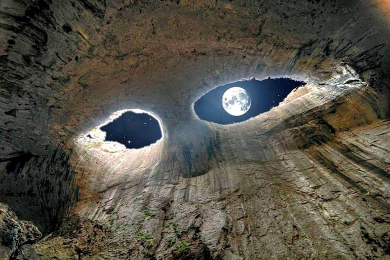 Cave Eyes of God in Bulgaria. Incredibly beautiful - Caves, beauty, Photographer