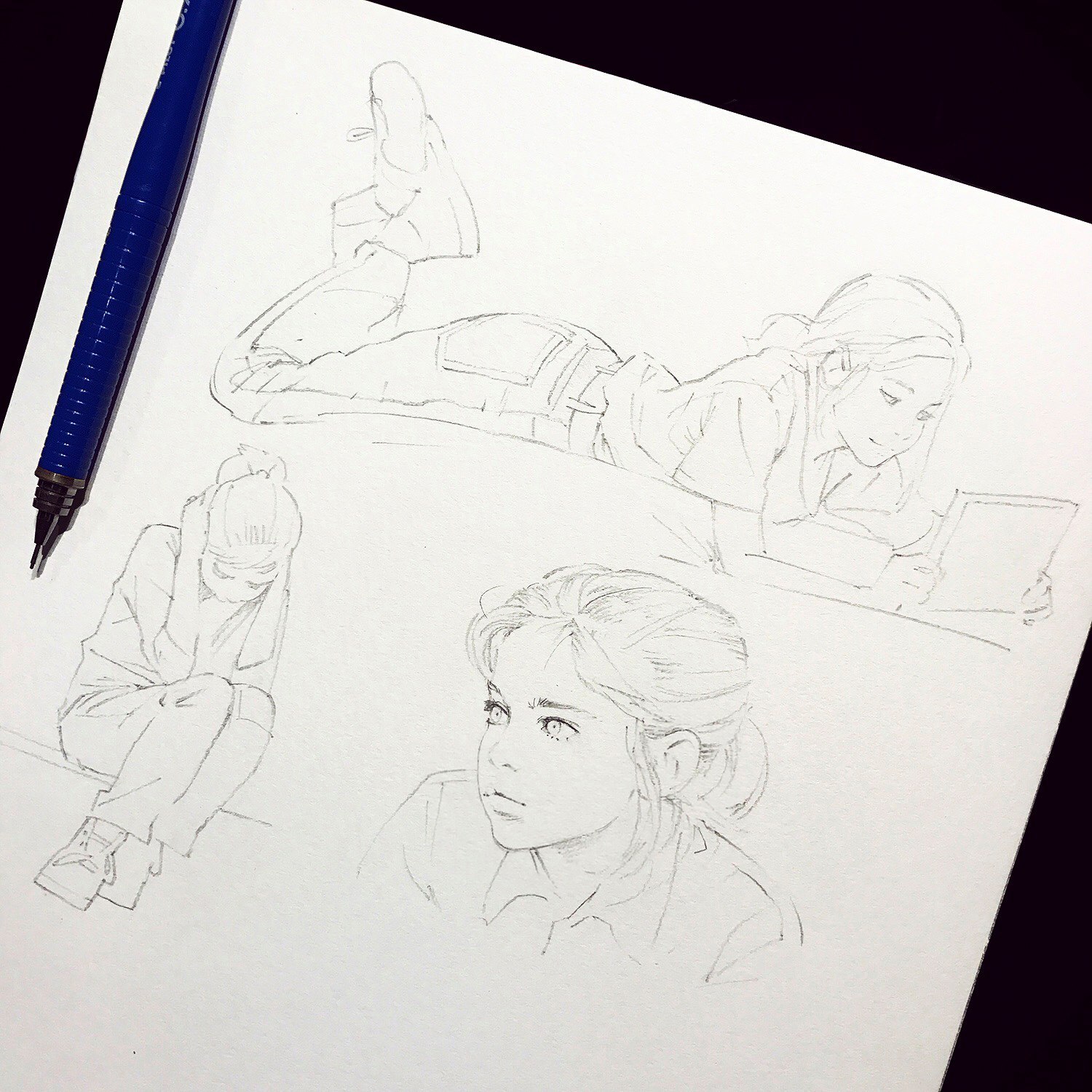 Several sketches by Ilya Kuvshinov - Art, Ilya Kuvshinov, Longpost