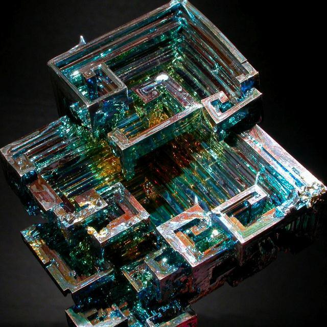 Natural bismuth (+ video) - Bismuth, Crystals, Nature, beauty, Interesting, Decoration, Metal, Diversity, Video, Longpost