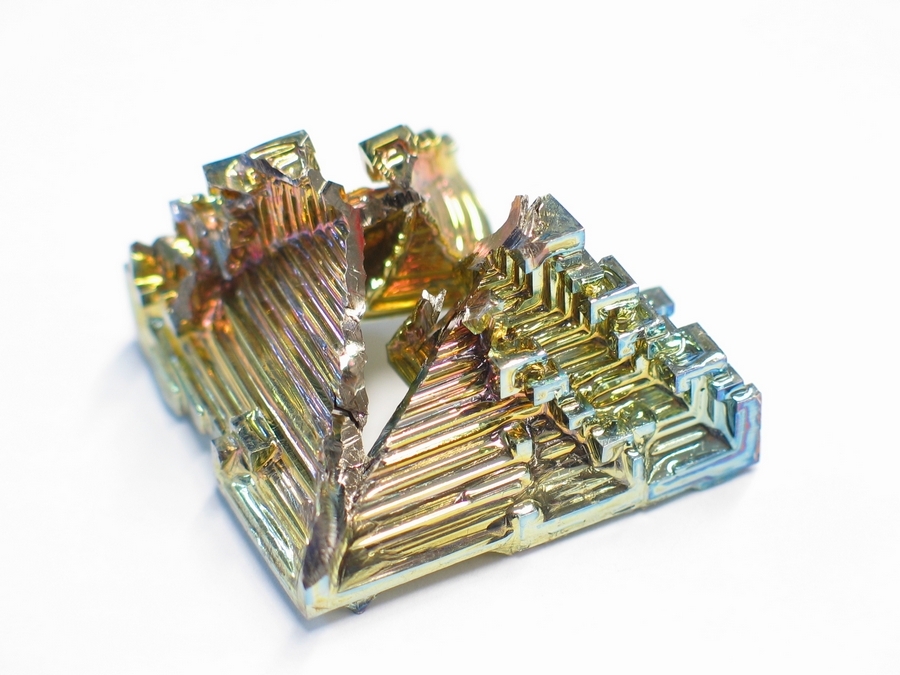 Natural bismuth (+ video) - Bismuth, Crystals, Nature, beauty, Interesting, Decoration, Metal, Diversity, Video, Longpost