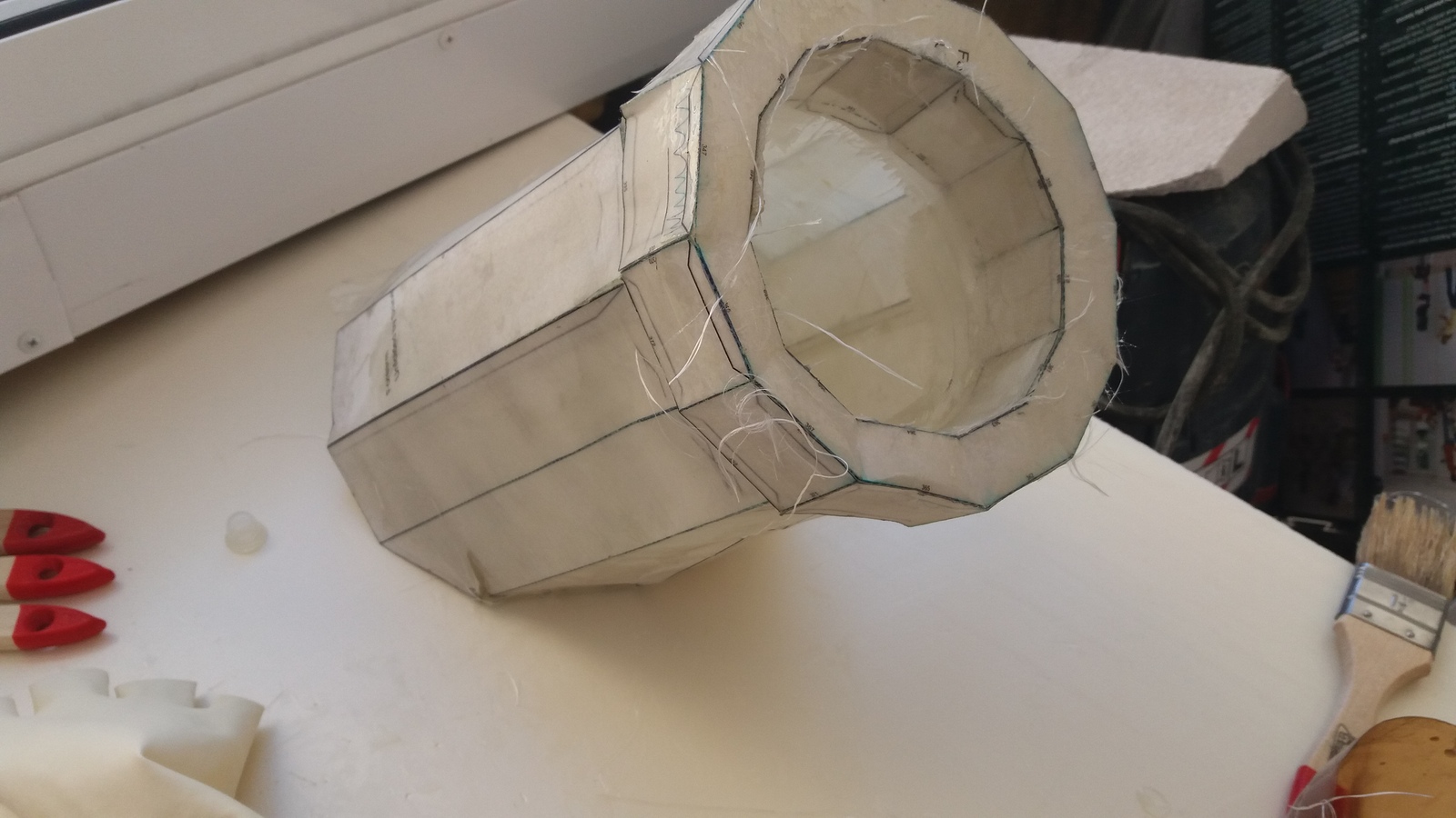 Paper modeling. Spacemarine armor. Part 3 - My, Pepakura, Paper modeling, Space Marine, Warhammer 40k, Papercraft, Longpost, 