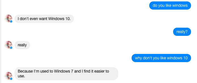 When something went wrong ... - Microsoft, Chat Bot, Windows, Linux, Windows 10, Windows XP, Windows 8, Windows 7