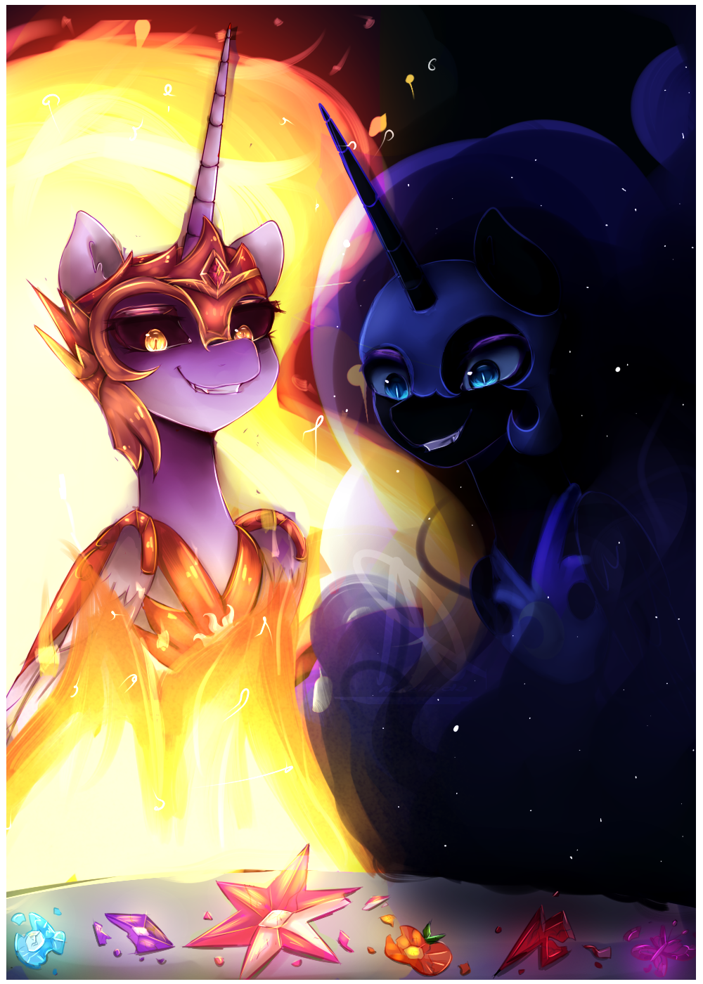 This Is The End! - My little pony, PonyArt, Daybreaker, Nightmare moon, MLP Season 7, Not a spoiler