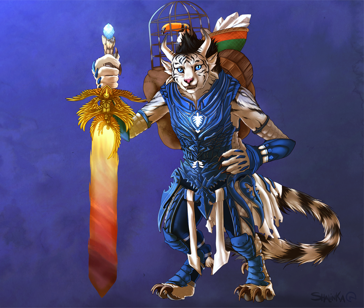 Hero Adventurer - Furry, Anthro, Art, Shalinka