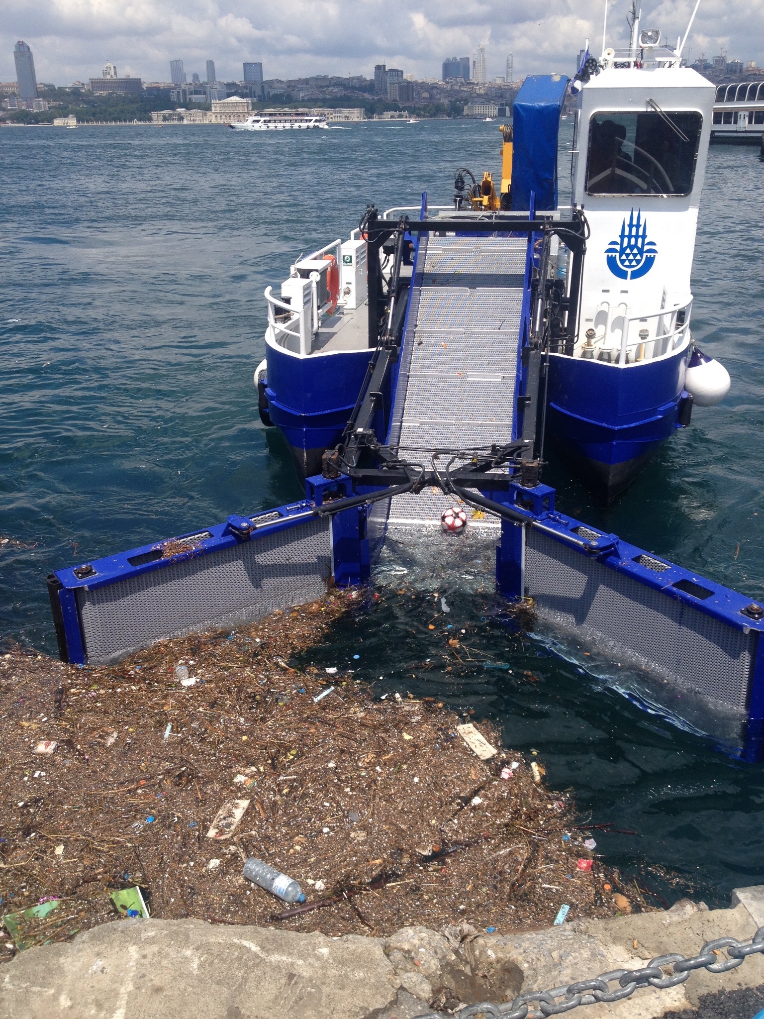 Cleaning works on the coast of the Bosphorus - My, Istanbul, Bosphorus, The photo, Longpost